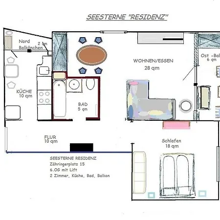 Apartment Seesterne Residenz Konstanz